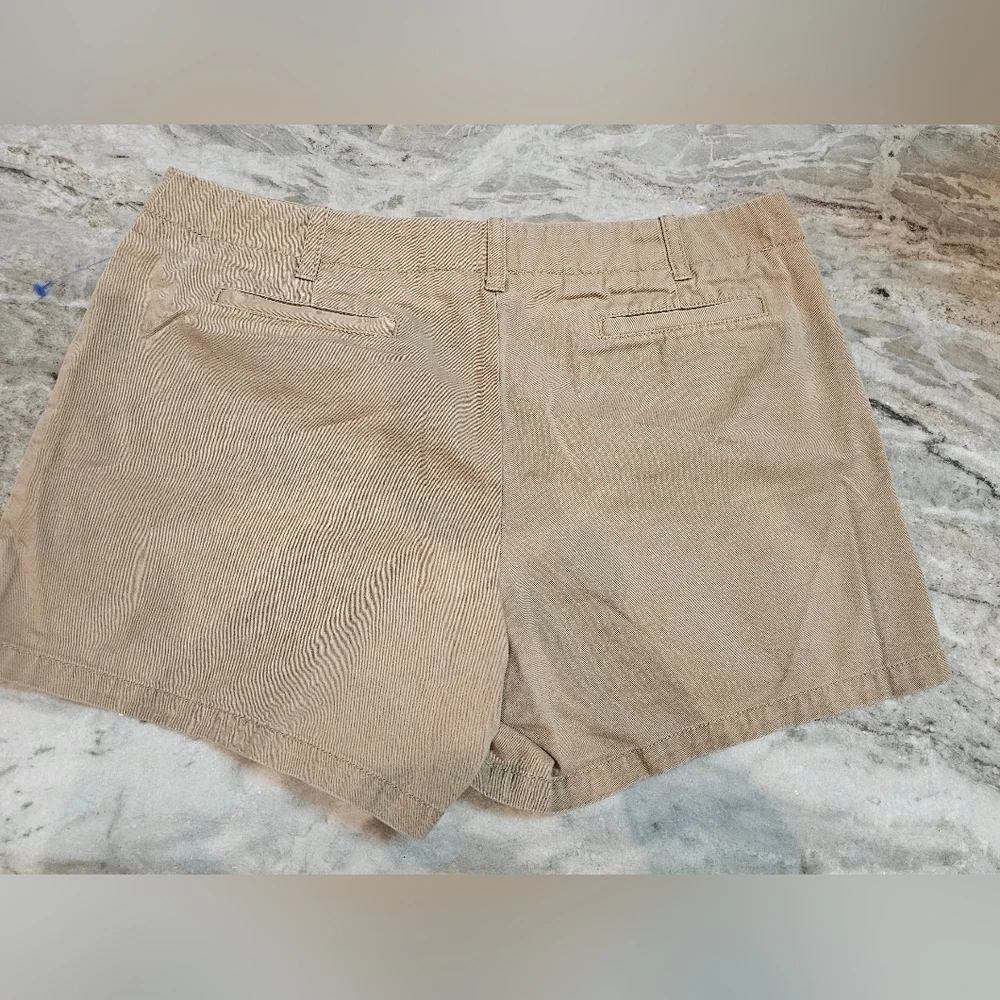 J.Crew Women’s Khaki Shorts Size 10 Low Rise 100% Cotton Classic Chino